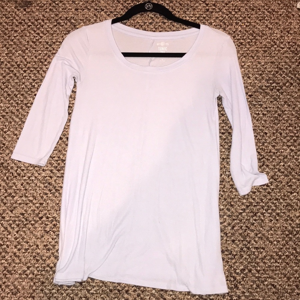 Blue long cut shirt
